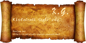 Kisfaludi Győző névjegykártya