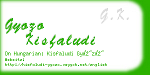 gyozo kisfaludi business card